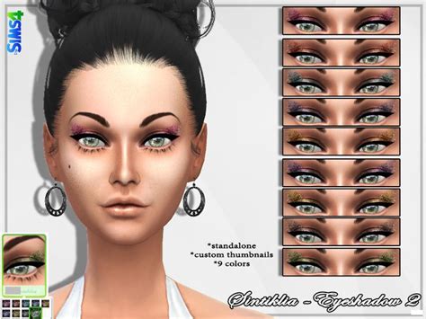 Sintikliasims Sintiklia Eyeshadow 2 Eyeshadow Sims 4 Cc Makeup