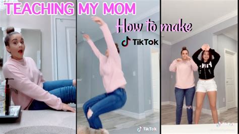 teaching my mom how to make tik tok it s me ali youtube