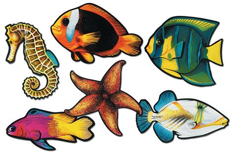 Fish Cutouts Underwater Theme Party Beach Party