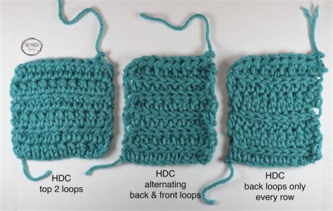 Half Double Crochet Diagram