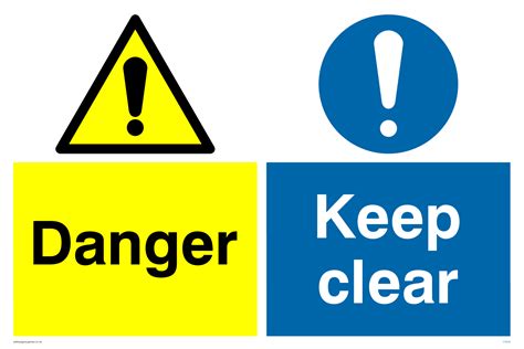 Danger Keep Clear Sign From Safety Sign Supplies