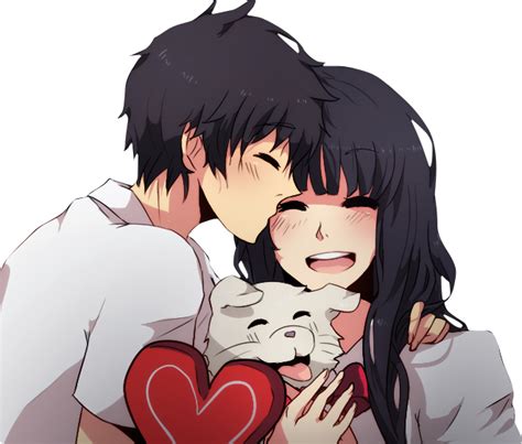 Anime Chibi Couple Hugging