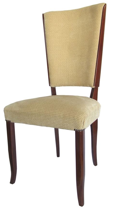 French Art Deco Mahogany Dining Chairs Modernism