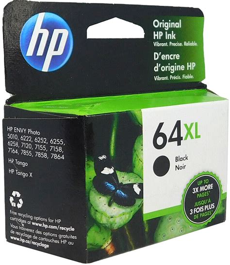 Hp 64xl Black Ink Cartridge N9j92an New Genuine Ebay
