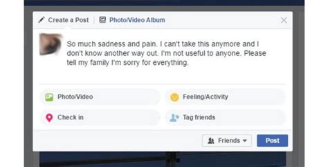 Facebook Artificial Intelligence Spots Suicidal Users Bbc News