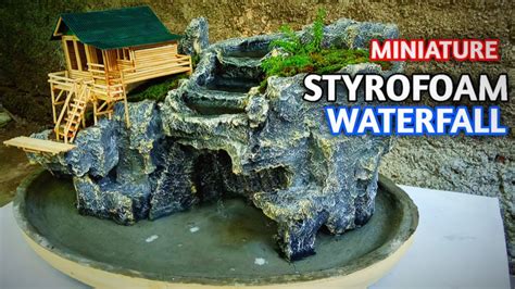 Amazing Waterfall Ideas Mini Landscape With Styrofoam Cliff Waterfall