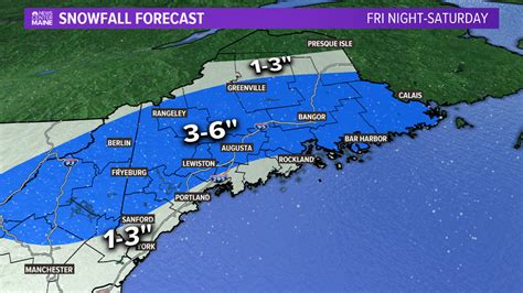 First Look At Snow Totals For Saturday In Maine