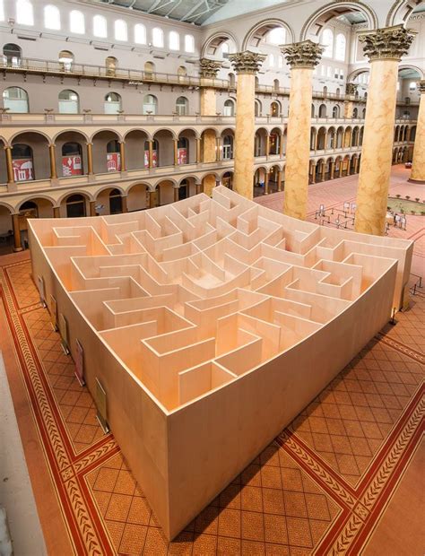 The Middle Of This Massive Indoor Maze Reveals How To Get Back Out