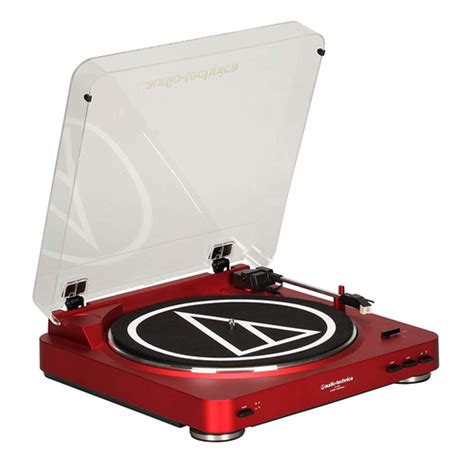 Audio Technica At Lp60rd Fully Automatic Stereo Turntable System Red