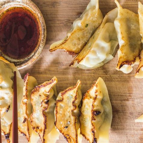 Add 2 oz water (no oil needed) 2. Gyoza (Japanese Dumplings) recipe | Epicurious.com