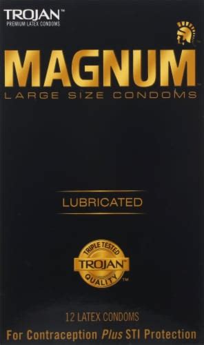 Trojan Magnum Lubricated Large Size Latex Condoms Ct Fred Meyer