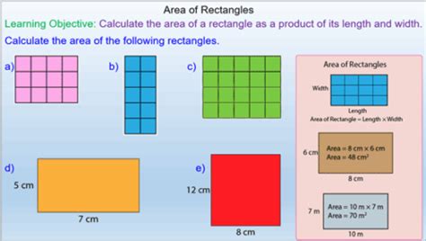 Area Of Rectangles For A Mixed Ability Maths Class Mr