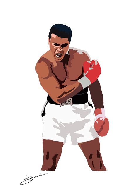 Muhammad Ali A Digital Art Print Etsy