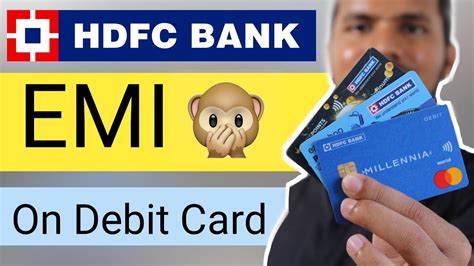 Hdfc Bank Debit Card Emi Eligibility Check Emi On Hdfc Bank Debit Card Youtube