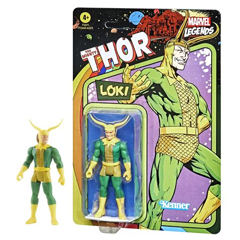 Marvel Hasbro Legends Series 375 Inch Retro 375 Collection Loki Action Figure Toy Buy Online