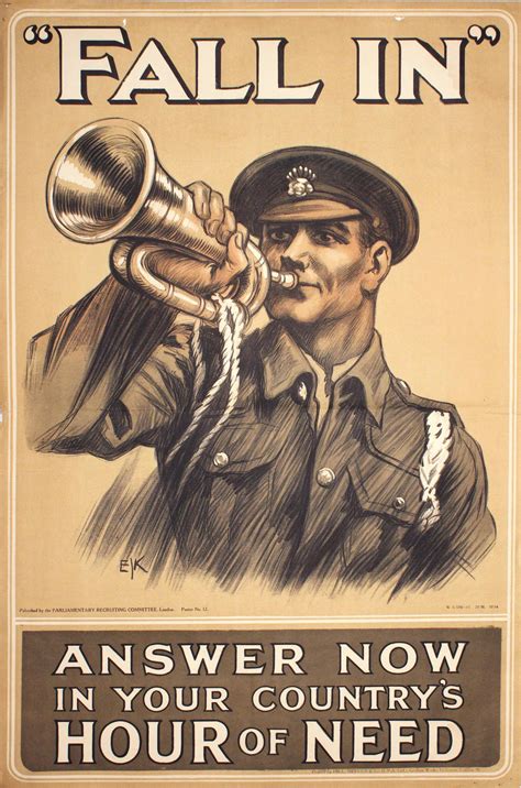 World War One Recruiting Posters The Victoria Art Gallery
