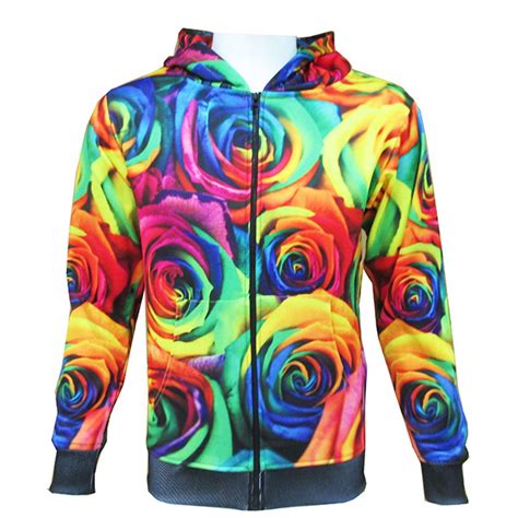 Custom Sublimated Colorful Hoodies And Jackets