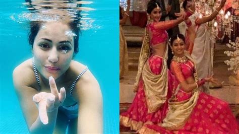 Kasautii Zindagii Kay Actor Hina Khan Is ‘swimming Her Heart Out