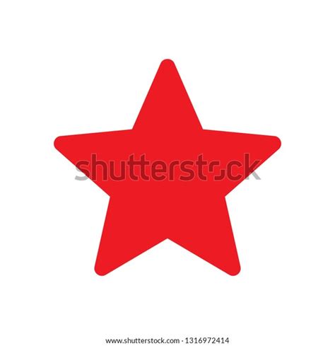 Red Star Icon Vector Stock Vector Royalty Free 1316972414 Shutterstock