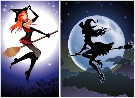 Halloween Witch On Broom Wallpapers Top Free Halloween Witch On Broom