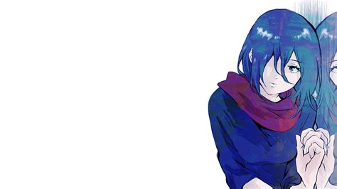 Wallpaper Illustration Anime Girls Purple Violet Blue Cartoon Black Hair Tokyo Ghoul