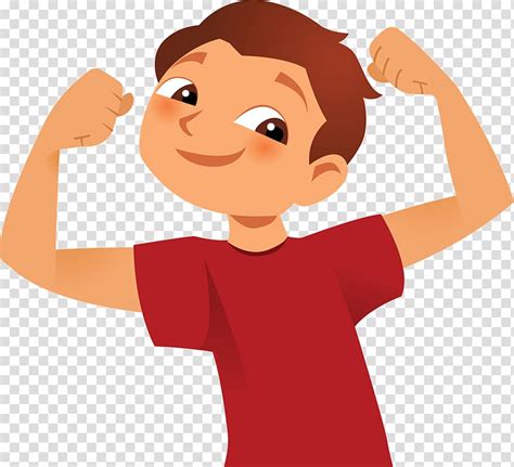 Flexing Boy Art Strong Transparent Background Png Clipart Hiclipart