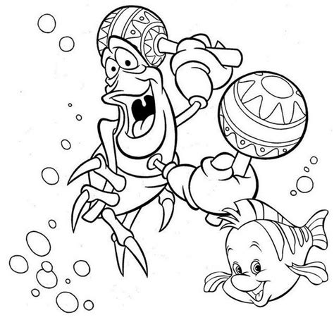 Sixteen Cute Flounder Coloring Pages For The Little Mermaid Fans