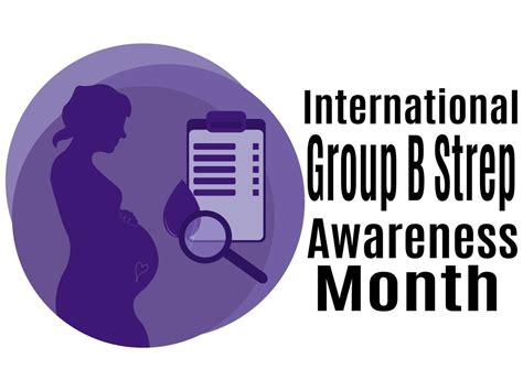International Group B Strep Awareness Month Idea For A Poster Banner Flyer Or Postcard On A