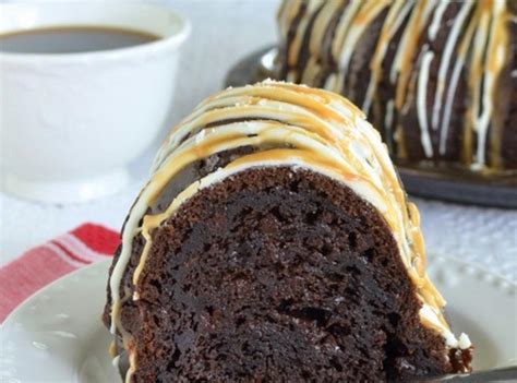 Salted Caramel Mocha Bundt Cake Recipe Just A Pinch Recipes