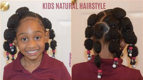 See how to recreate these cute braided hairstyles on every hair type. KIDS NATURAL HAIRSTYLES: Rubberband Puff Balls Easy Quick ...