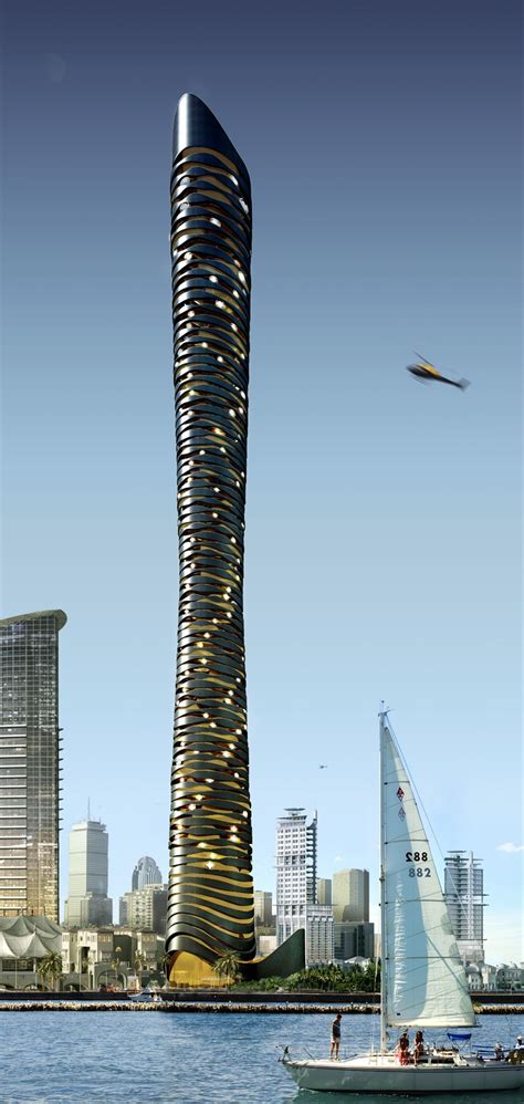 Dubaï étude Tower Flying Concept Doss Architect Architecture Unique