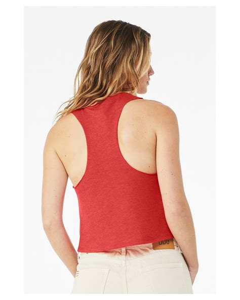 Bella Canvas Ladies Racerback Cropped Tank Alphabroder