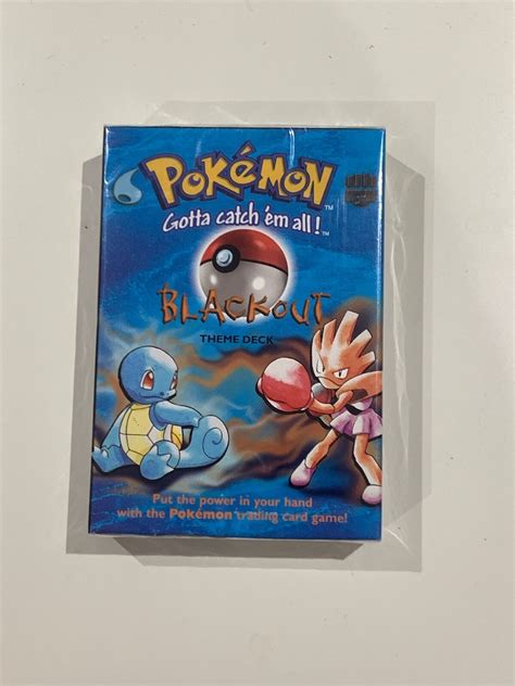 Pokemon Trading Card Game Blackout Theme Deck Shadowless Sealed Ebay