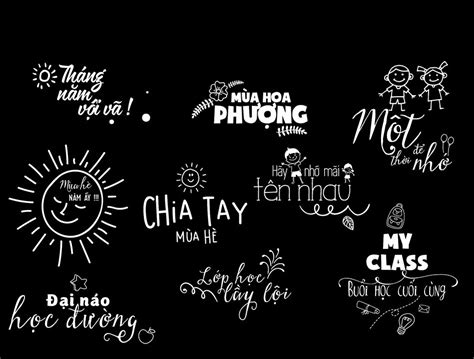 Typography Kỷ Yếu đẹp Cho Photoshop Brush Lettering Quotes Lettering