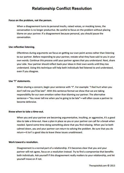 9 Best Couples Counseling Activitiesworksheets Images On Pinterest