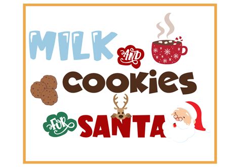 Milk And Cookies For Santa Graphic By Creative Md · Creative Fabrica