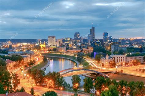 Vilnius Aerial View Of The City — Stock Photo © Pillerss 124736584