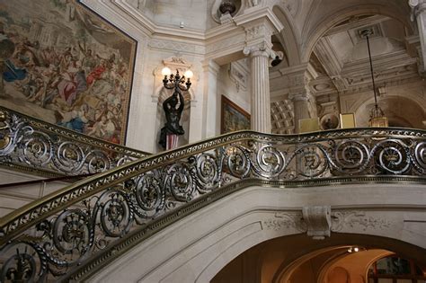Free Photo Staircase Handrail Château De Chantilly France Max Pixel