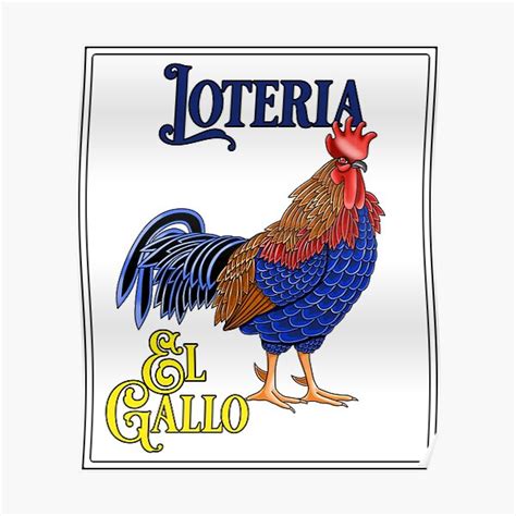 loteria el gallo poster for sale by bigolclown redbubble