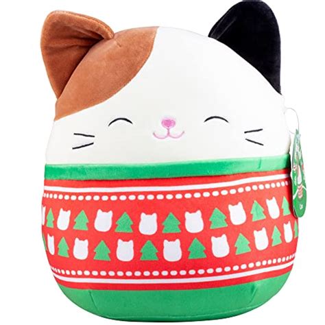 New Christmas Squishmallow 10″ Cam The Cat Official Holiday Kellytoy