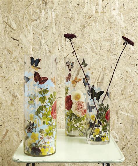 Decorative Butterfly Glass Vase By I Love Retro Notonthehighstreet