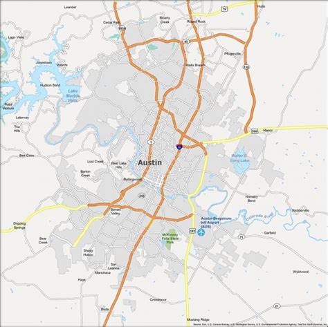 Map Of Austin Texas Gis Geography