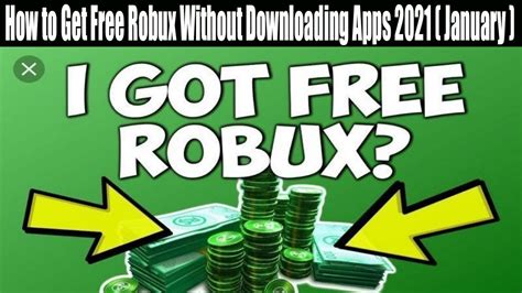 How To Get Free Robux Without Downloading Apps 2021 Jan To Know More