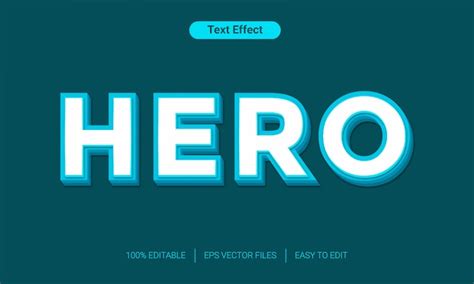 Bold Superhero Text Style Editable Font Effect Premium Vector