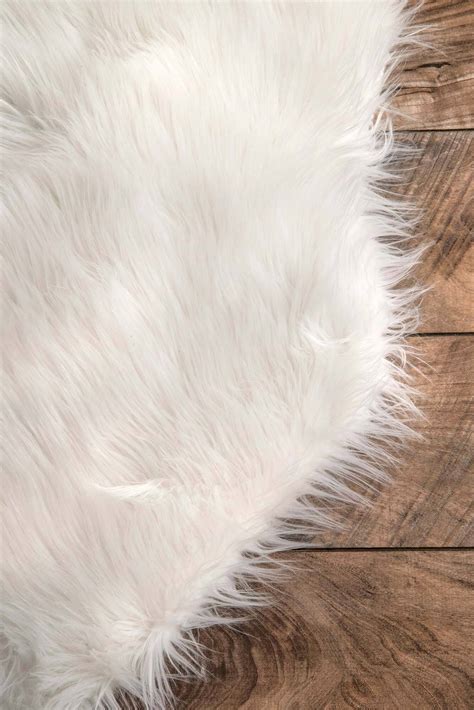 Fluffy Faux Fur Rug White Rugs Free Shipping