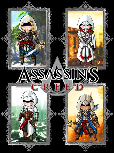 Assassin S Creed Chibi Poster By Yukimiyasawa On Deviantart