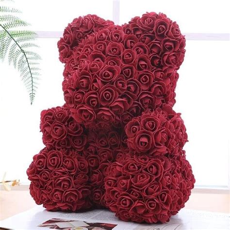 wine red rose bear in 2022 valentines flowers flowers for valentines day valentines day