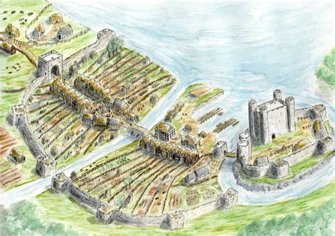 A Typical Anglo Norman Irish Village By Jg Odonoghue Medieval World