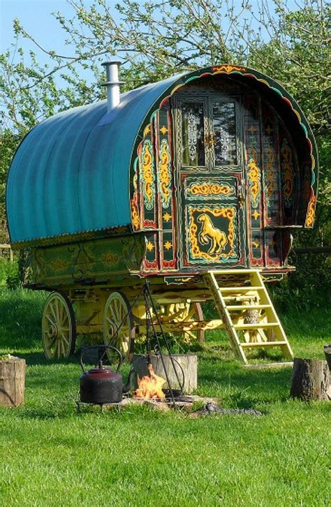Explore These Whimsical Gypsy Caravans Nestled In A Forested Area In