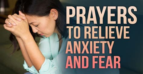 Prayers To Relieve Anxiety And Fear Video